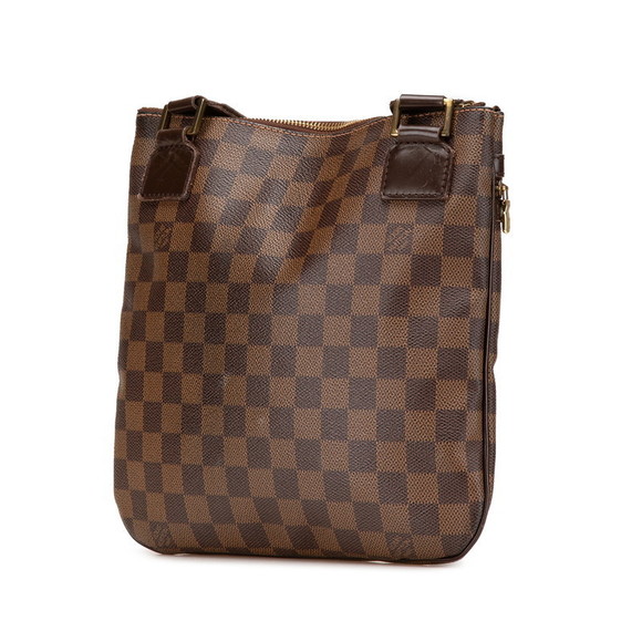Louis Vuitton Pochette Crossbody Brown Leather Bosphore Damier - Picture 2 of 8